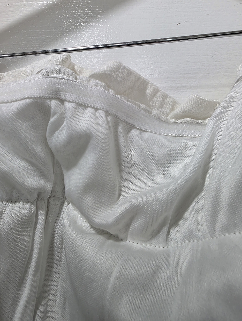 Princess Polly Hunter Mae Strapless Ruched Frill Playsuit Romper White Size 4 - Picture 14 of 16